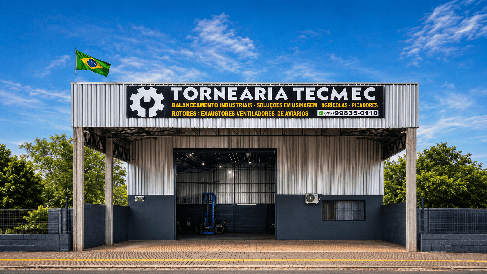 Fachada da Tornearia Tecmec
